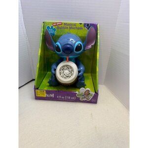 Disney Stitch Musical Bubble Machine No-Spill